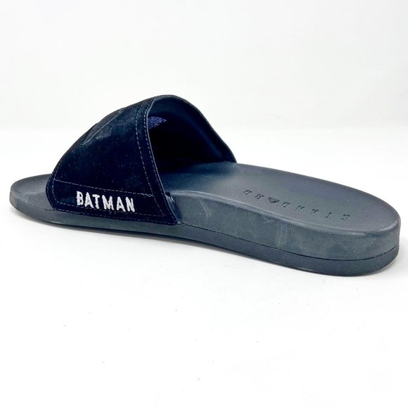 STNDRD Standard Monaco Justice League DC Comics Batman Black Slides - Picture 3 of 5